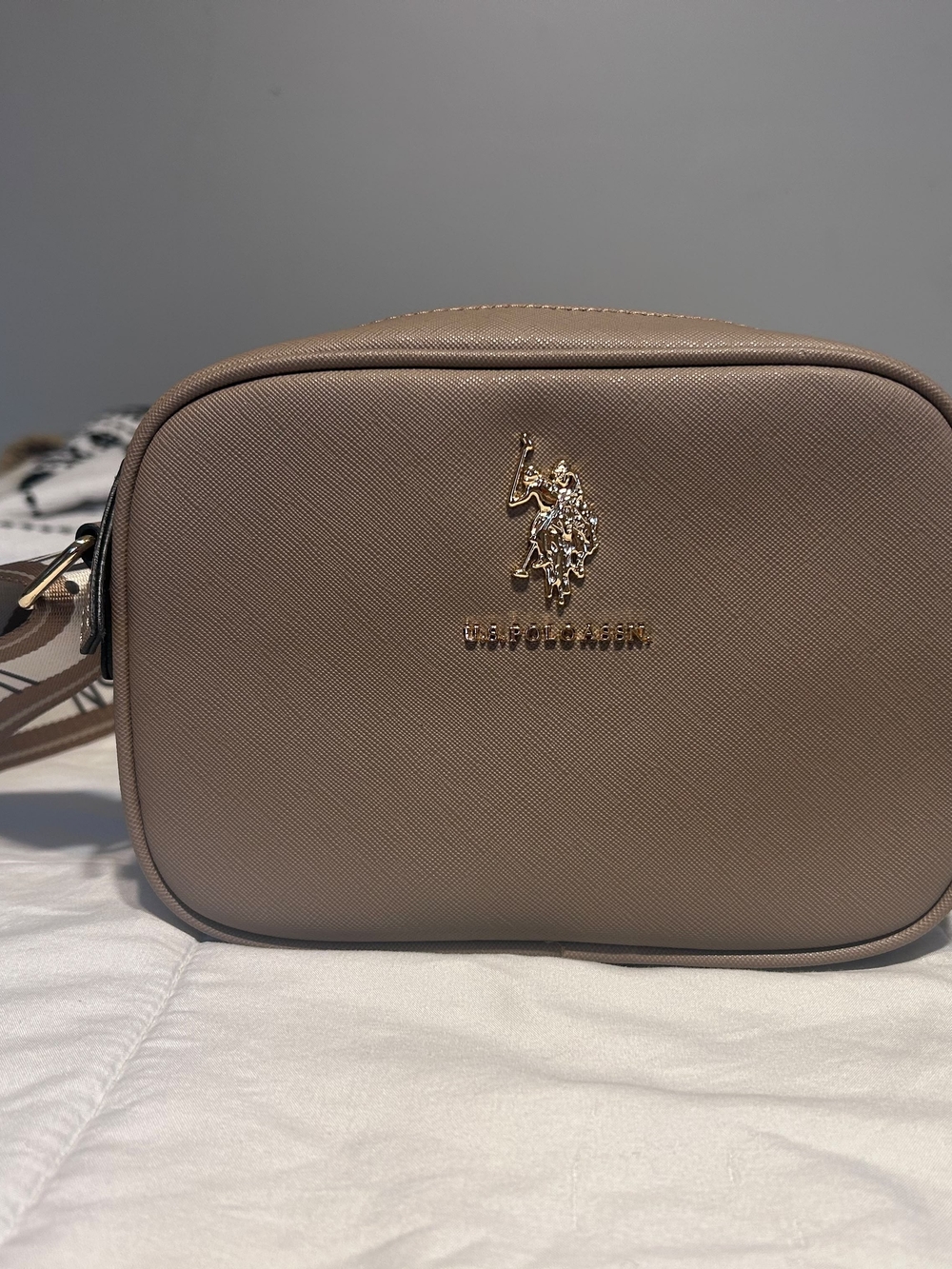 U.S. Polo Assn. Taupe Crossbody Bag